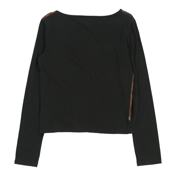 Vintage black Just Cavalli Long Sleeve Top - womens large