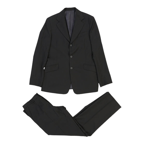Vintage black Dolce & Gabbana Full Suit - mens medium