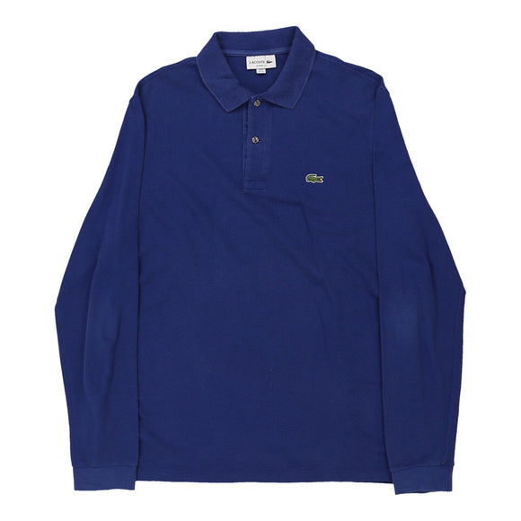 Vintage blue Lacoste Long Sleeve Polo Shirt - mens x-large
