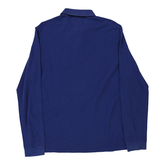 Vintage blue Lacoste Long Sleeve Polo Shirt - mens x-large