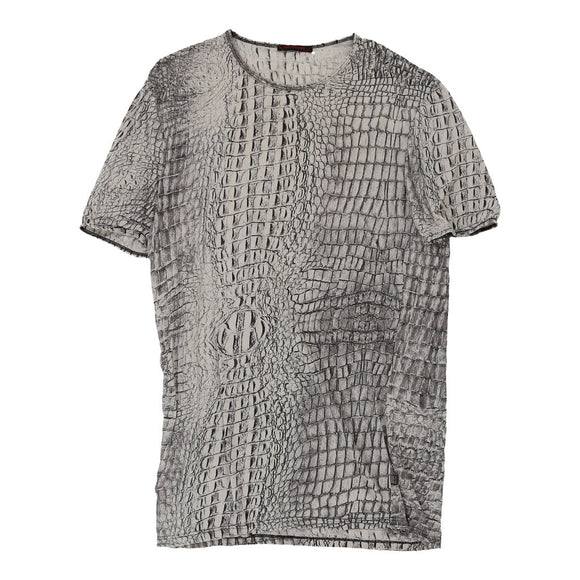 Vintage grey Roberto Cavalli T-Shirt - mens x-large