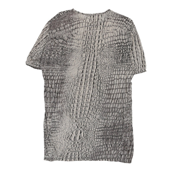 Vintage grey Roberto Cavalli T-Shirt - mens x-large