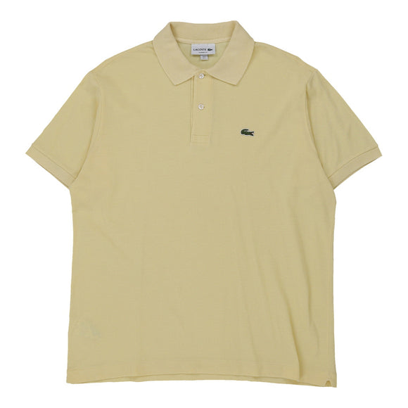 Vintage yellow Lacoste Polo Shirt - mens large