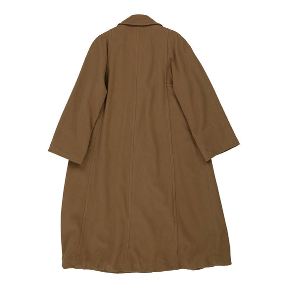 Vintage brown Aquascutum Overcoat - mens large