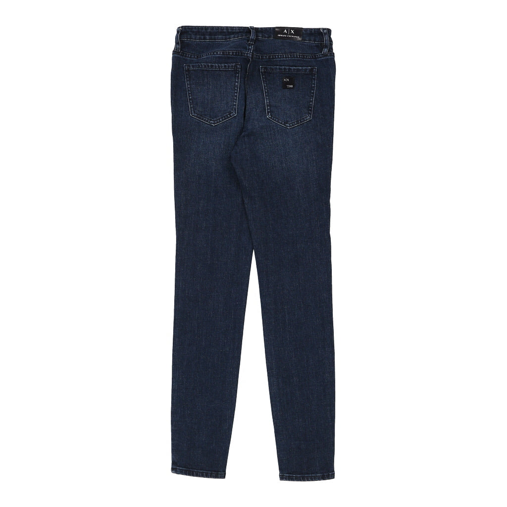 Armani Exchange Skinny Fit Jeans 28W UK 8 Dark Wash Cotton Preloveddesigner