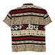 Vintageblock colour Byblos Short Sleeve Shirt - mens large