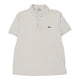 Vintagewhite Lacoste Polo Shirt - mens medium