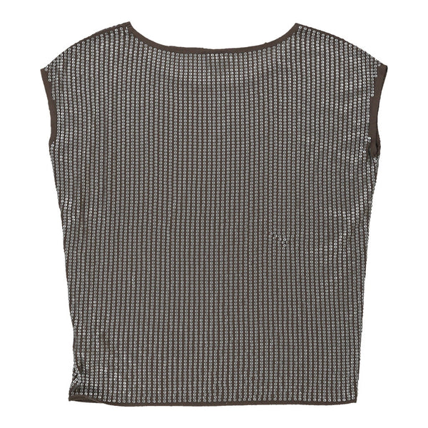 Vintagebrown Armani Jeans Sequin Top - womens small