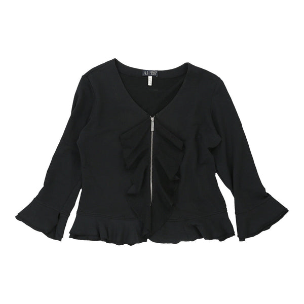 Vintageblack Armani Jeans Top - womens medium