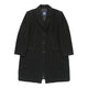 Vintage black Burberry London Overcoat - mens medium