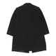 Vintage black Burberry London Overcoat - mens medium