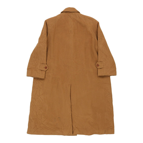 Vintage brown Aquascutum Overcoat - mens medium