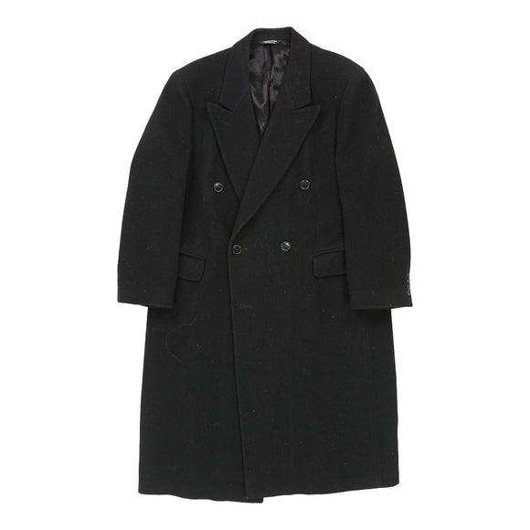 Vintage black Christian Dior Overcoat - mens large