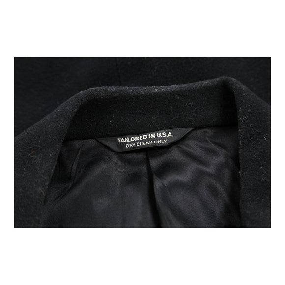 Vintage black Christian Dior Overcoat - mens large