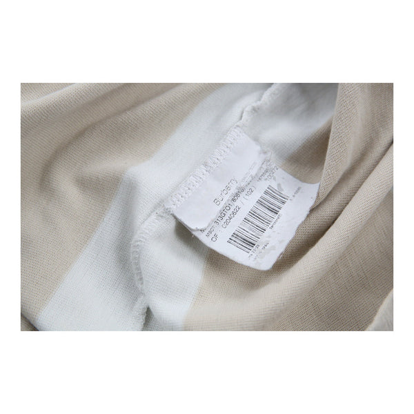 Vintage cream Burberry London Rugby Shirt - mens large