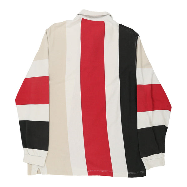 Vintage cream Burberry London Rugby Shirt - mens large