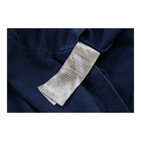 Vintage blue Burberry London Long Sleeve T-Shirt - mens large