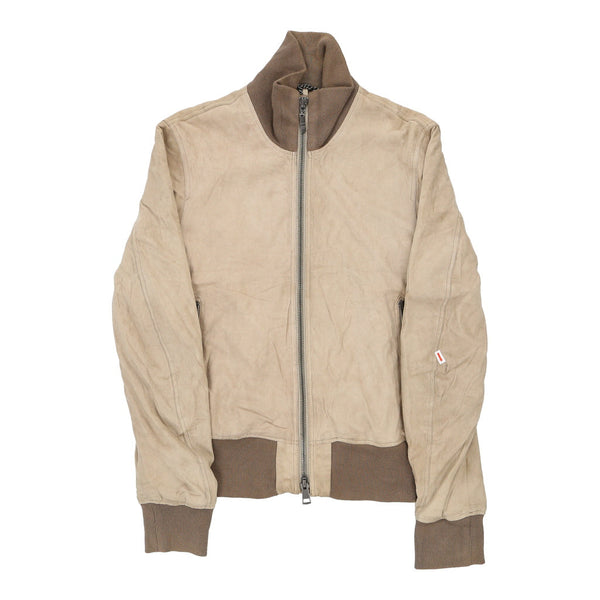 Vintage beige Burberry Brit Suede Jacket - mens small