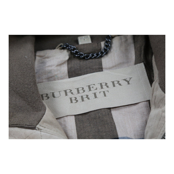 Vintage beige Burberry Brit Suede Jacket - mens small