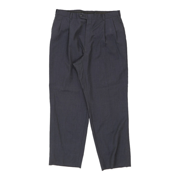 Vintage blue Burberry Trousers - mens 37" waist
