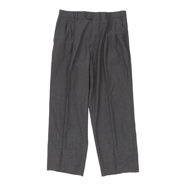 Vintage grey Burberry London Trousers - mens 34" waist