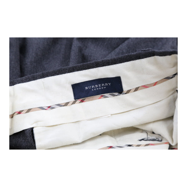 Vintage grey Burberry London Trousers - mens 34" waist