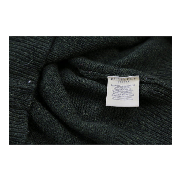 Vintage green Burberry London Jumper - mens x-large