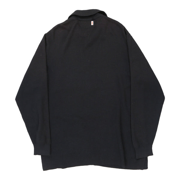 Vintage black Burberry Cardigan - mens x-large