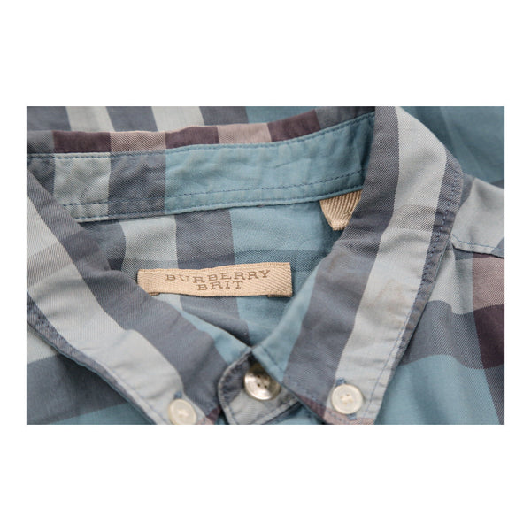 Vintage blue Burberry Brit Shirt - mens small