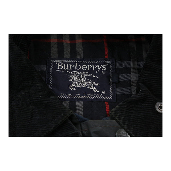 Vintage black Burberry Wax Jacket - womens small