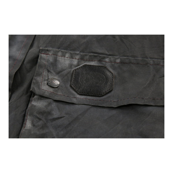 Vintage black Burberry Wax Jacket - womens small