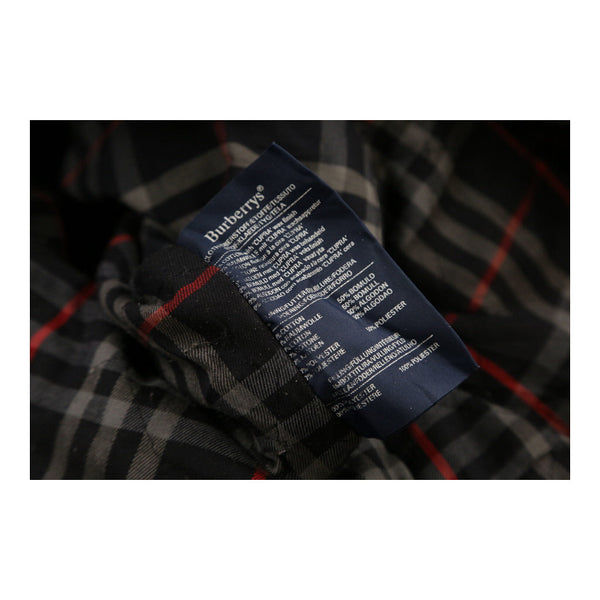Vintage black Burberry Wax Jacket - womens small