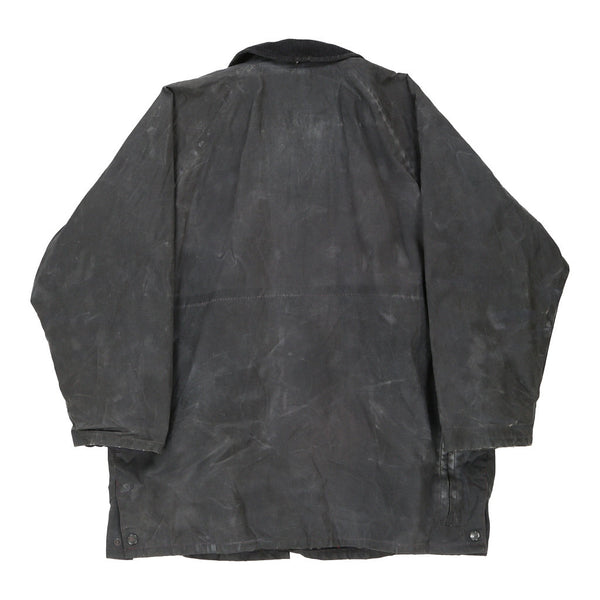 Vintage black Burberry Wax Jacket - womens small