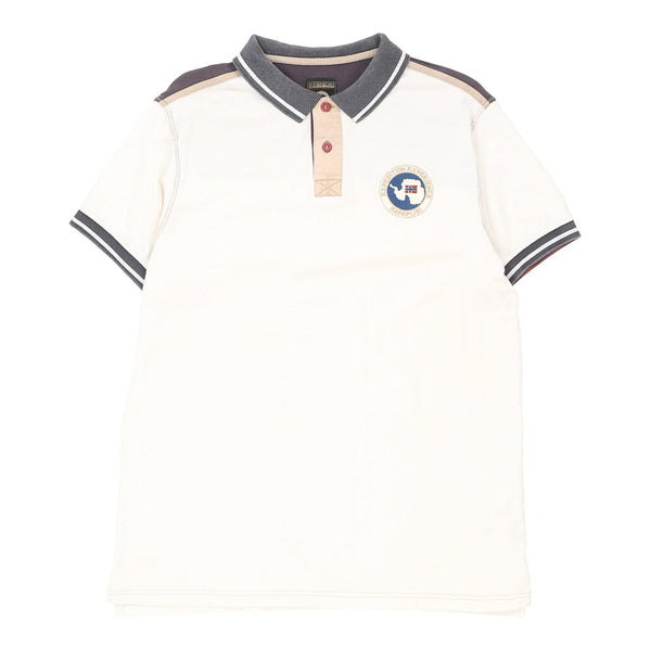 Vintagewhite Napapijri Polo Shirt - mens x-large