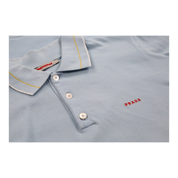 Vintageblue Prada Polo Shirt - mens small