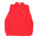 Vintagered Lacoste Long Sleeve Polo Shirt - mens large