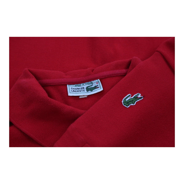 Vintagered Lacoste Long Sleeve Polo Shirt - mens large