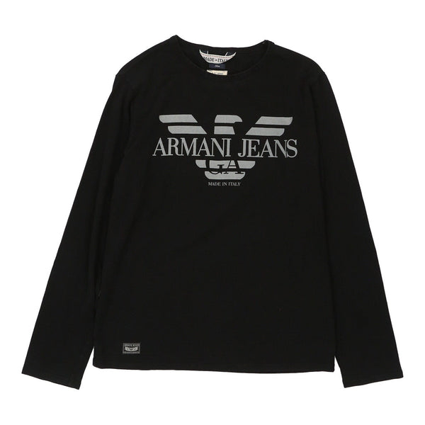 Vintageblack Armani Jeans Long Sleeve Top - womens large
