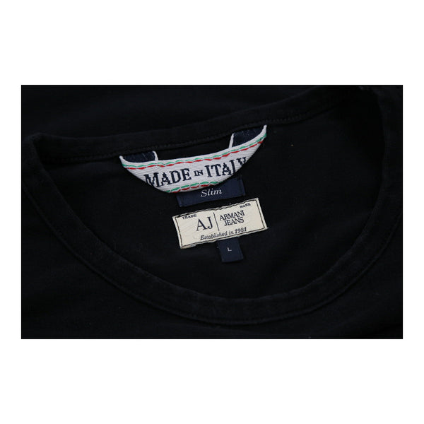 Vintageblack Armani Jeans Long Sleeve Top - womens large