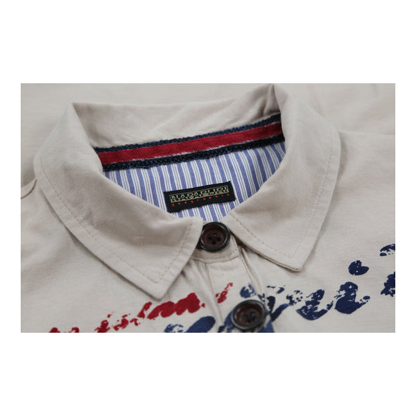 Vintagecream Napapijri Polo Shirt - womens small