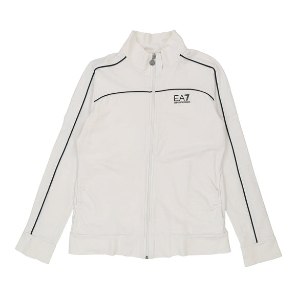 Vintagewhite Emporio Armani Track Jacket - womens medium