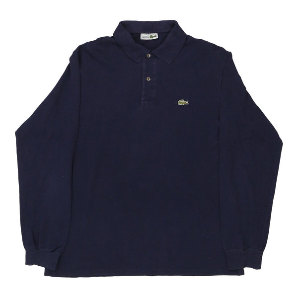 Vintageblue Lacoste Long Sleeve Polo Shirt - mens large