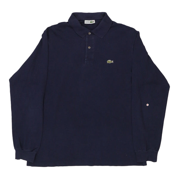 Vintageblue Lacoste Long Sleeve Polo Shirt - mens large