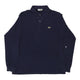 Vintageblue Lacoste Long Sleeve Polo Shirt - mens large