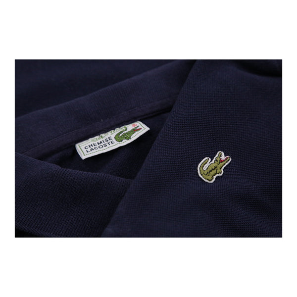 Vintageblue Lacoste Long Sleeve Polo Shirt - mens large