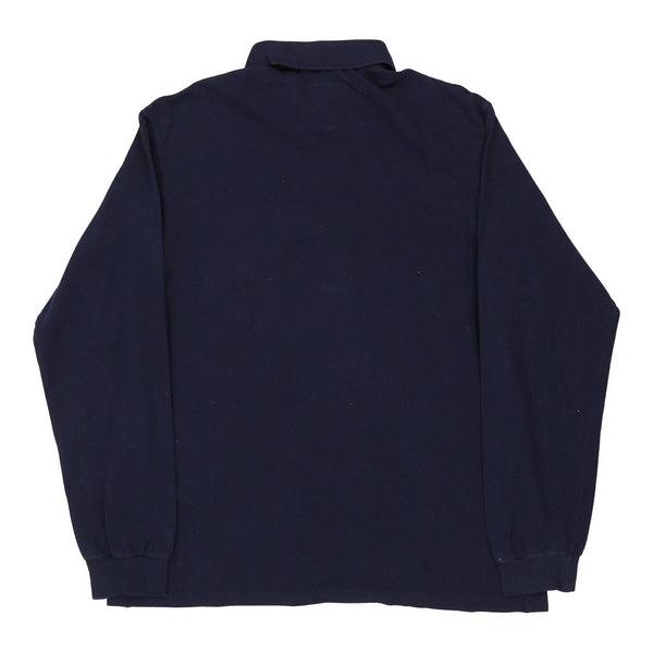 Vintageblue Lacoste Long Sleeve Polo Shirt - mens large