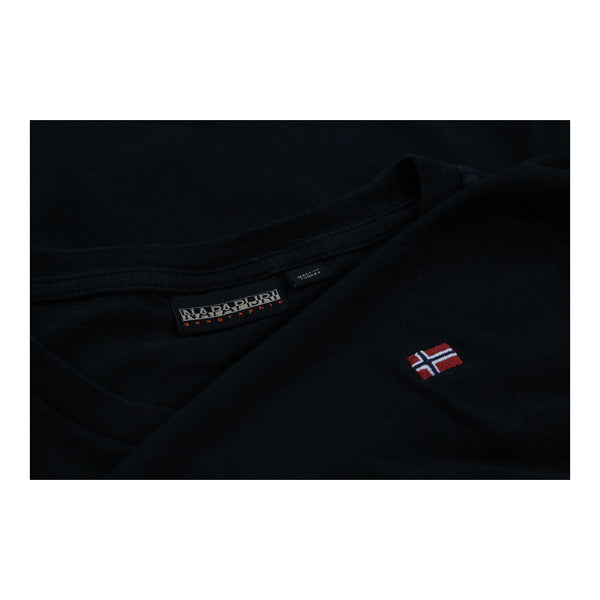 Vintageblack Napapijri T-Shirt - mens large