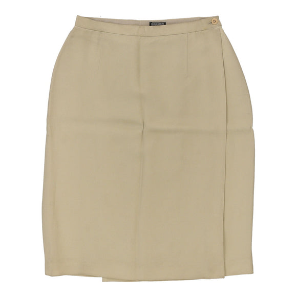 Vintage beige Giorgio Armani Wrap Skirt - womens 26" waist