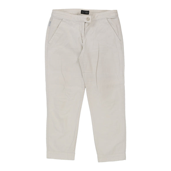 Vintage white Armani Jeans Trousers - womens 28" waist