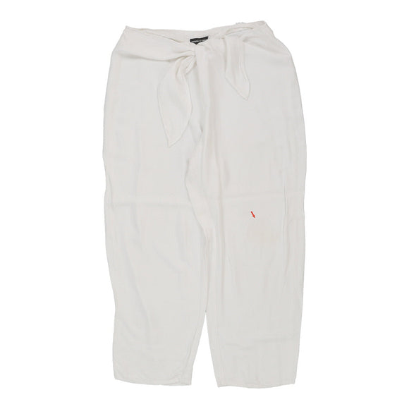 Vintage white Emporio Armani Trousers - womens 36" waist